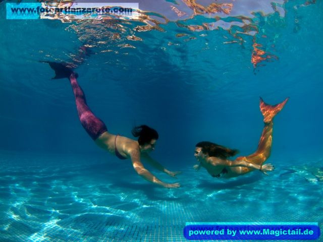 Lanzarote Mermaids Unterwasser Fotoshooting:Pool Mermaid Shooting im Hotel Sol Lanzarote-deepdiver007