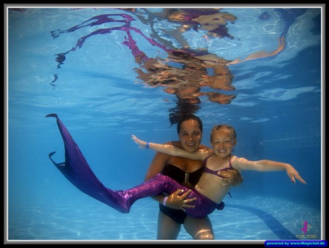 Lanzarote Mermaids Unterwasser Fotoshooting:Muter und Tochter-deepdiver007
