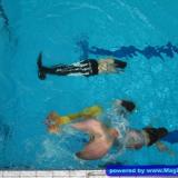 Dreh für den film der Schwimmer und die Meerjungfrauen