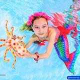 Meerjungfrauen Fotoshooting Unterwasser im Schwimmkurs by H2OFoto.de
