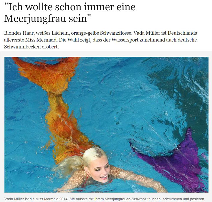 Die Welt: Meerjungfrau sein