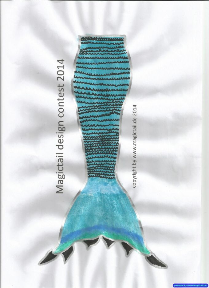 Design Contest 2014:Blue mermaid tail-Magictail GmbH