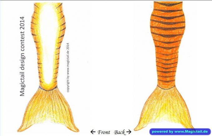 Design Contest 2014:Mermaid Tail Tiger-Magictail GmbH